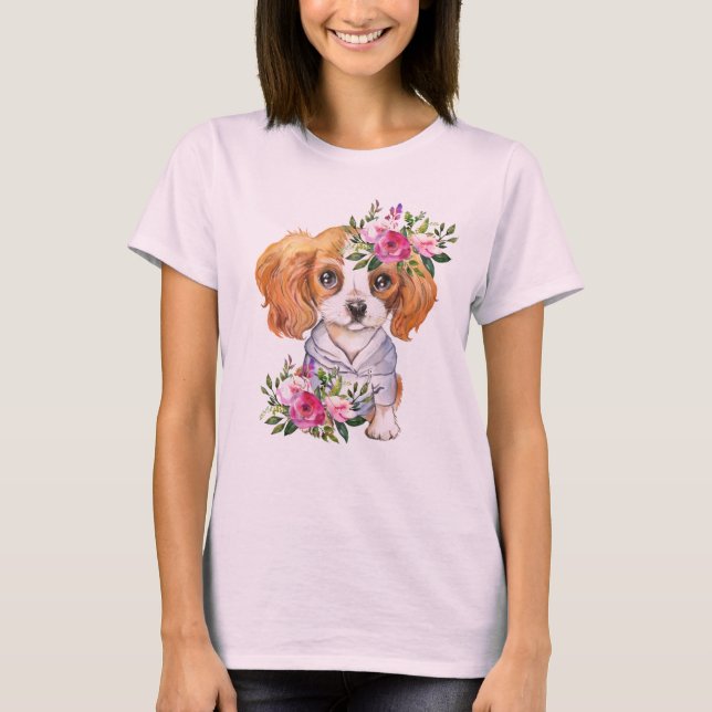 T-shirt femme marionnette du roi Charles Cavalier (Devant)