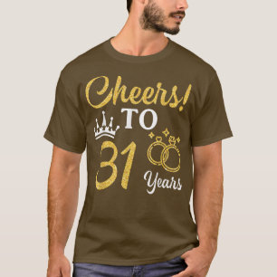 T-shirt Femme Maris Qui Boit Du Vin De Bière Bravo À 31 An