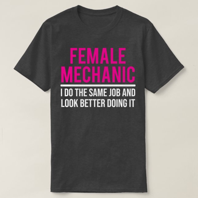 T-shirt Femme Mécanique Funny Femmes Mécanique Cadeau (Design devant)