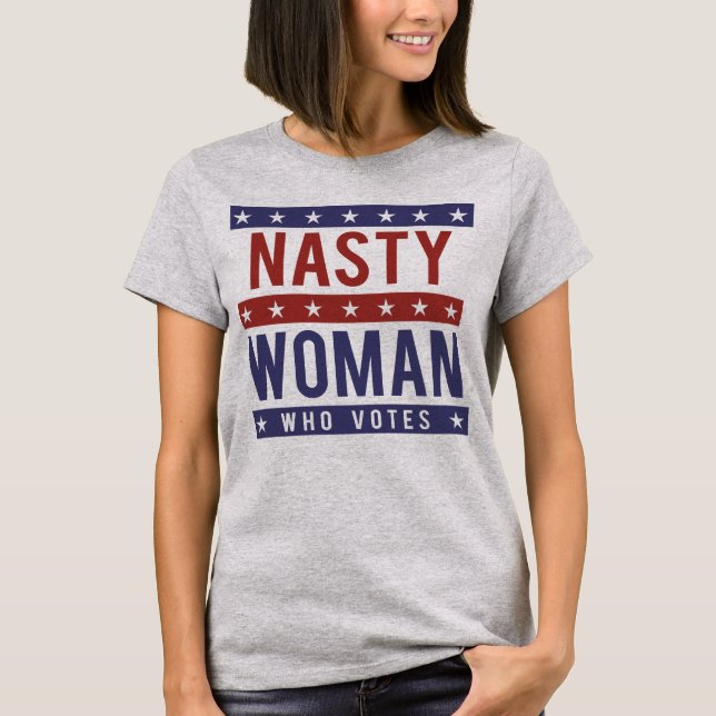 T-shirt Femme méchante qui vote 2016 (Devant)