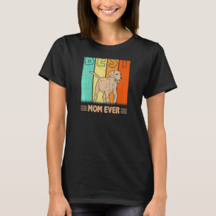 T-shirt Femme Meilleur Afador Maman Chien Jamais Rétro Gra