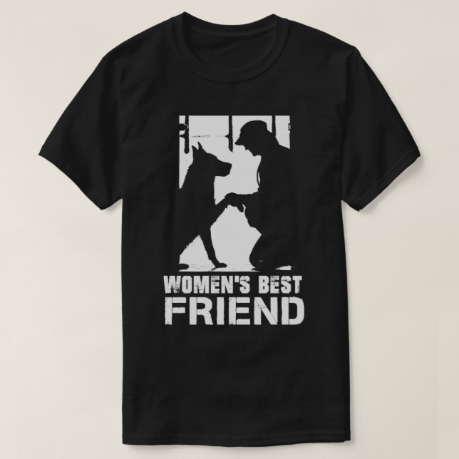 T-shirt Femme Meilleur Ami Chemise Amoureux des chiens Cad (Design devant)