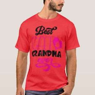 T-shirt Femme Meilleur Chat Grand-mère Ever Kitty Amoureux