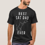 T-shirt Femme Meilleur Chat Papa Jamais Paw Poing Bump Meo<br><div class="desc">Femme Meilleur Chat Papa Jamais Paw Fist Bump Meow Chat Fête des pères V-Col T-Shirt</div>