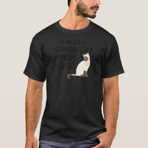 T-shirt Femme Meilleur Chat Siamais Maman Jamais Joli Siam