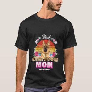 T-shirt Femme Meilleur Chien Maman Jamais Berger Allemand 
