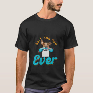 T-shirt Femme Meilleur Chien Papa Jamais Drôle Propriétair