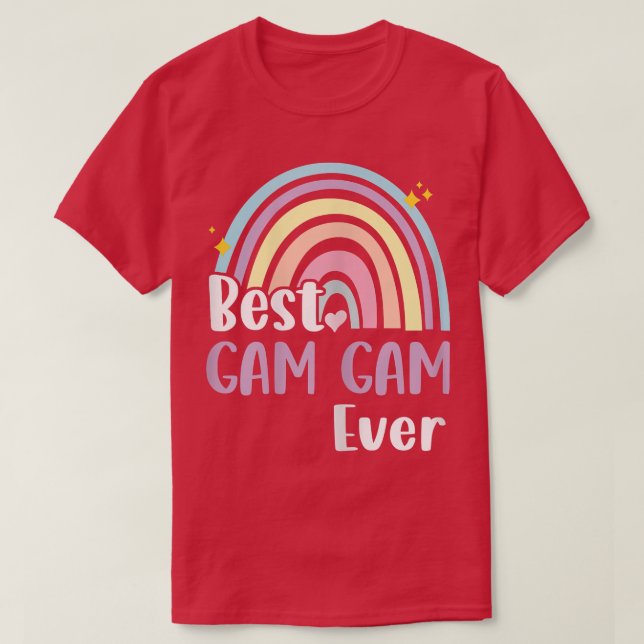 T-shirt Femme Meilleur Gam Jamais Boho Arc-en-ciel drôle M (Design devant)