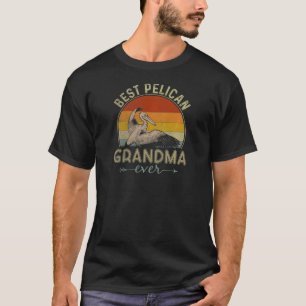 T-shirt Femme Meilleure grand-mère pélicane jamais rétro m