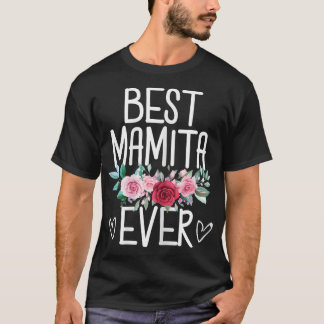 T-shirt Femme Meilleure Mamita Jamais Fleurs Mères Mère De