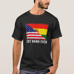 T-shirt Femme Meilleure Nana Jamais Américaine Bolivie Dra