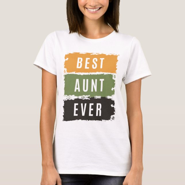 T-shirt Femme meilleure tante jamais | Tante (Devant)