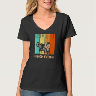 T-shirt Femme Meilleure toux Collie Chien Maman Jamais Gra