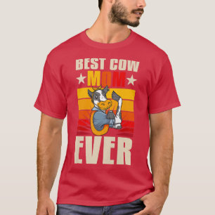 T-shirt Femme Meilleure vache Maman Jamais Cattle Farmer B