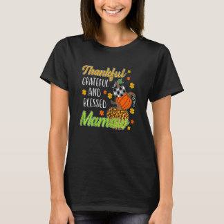T-shirt Femme Merci Grateful Bienheureux Mamaw Automne Aut