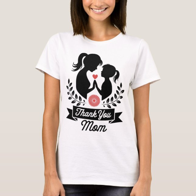T-shirt Femme Merci - Un cadeau pour coeur (Devant)