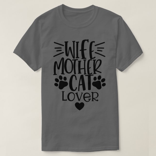 T-shirt Femme Mère Amoureux des chats Funny Chat Mère Cita (Design devant)