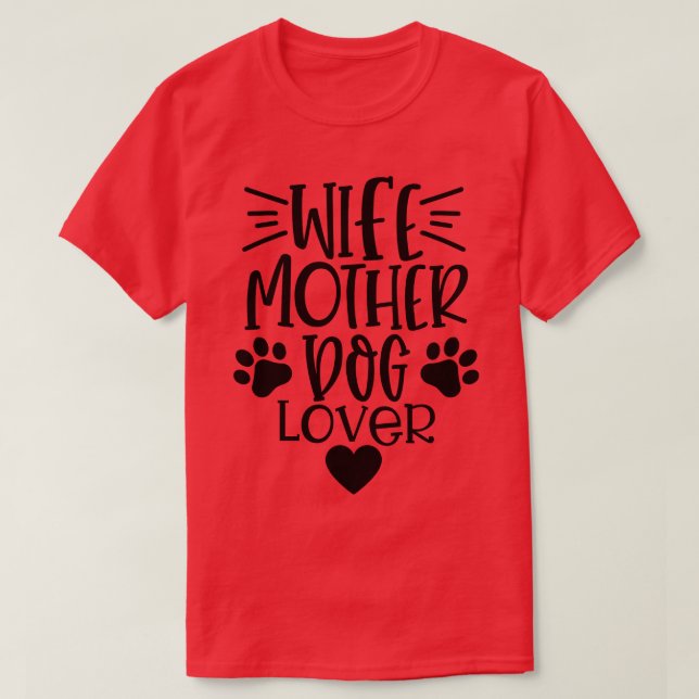 T-shirt Femme Mère Amoureux des chiens Drôle Chien Amant C (Design devant)