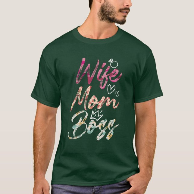 T-shirt Femme mère chef mère mère mère chef de la fête des (Devant)