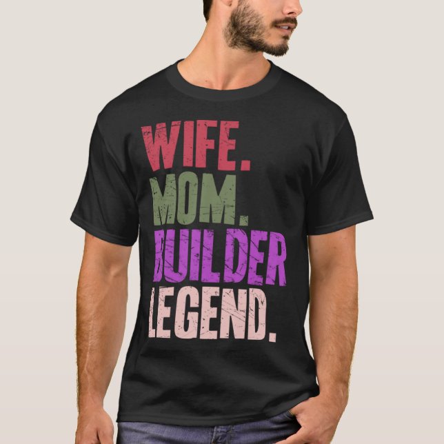 T-shirt Femme Mère Constructeur Mère 1 (Devant)