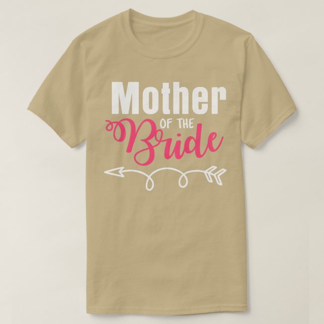 T-shirt Femme Mère De La Famille Mariée Juste Marié Wif (Design devant)
