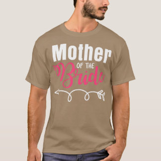 T-shirt Femme Mère De La Famille Mariée Juste Marié Wif