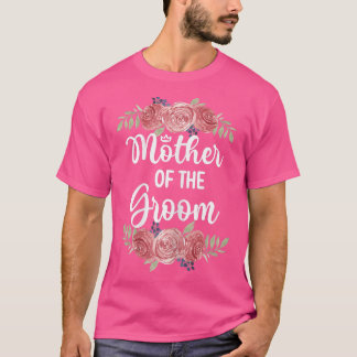T-shirt Femme Mère De La Groom Mariage Fête Groom Sho