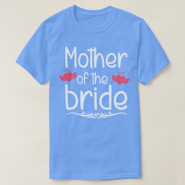 T-shirt Femme Mère De La Mariage Mariée Juste Mar (Design devant)