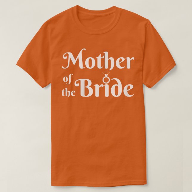 T-shirt Femme Mère de la mariée est pour mariage de la fêt (Design devant)