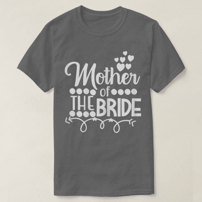 T-shirt Femme mère de la mariée fille mariage ou Bac (Design devant)