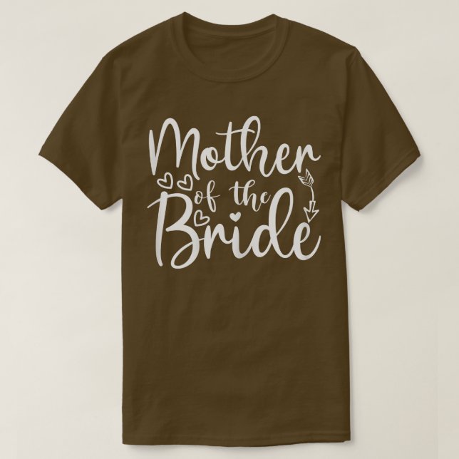 T-shirt Femme Mère De L'Épouse Mariage Correspondant Pour  (Design devant)