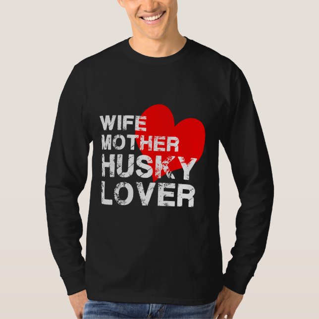 T-shirt Femme Mère Husky (Devant)