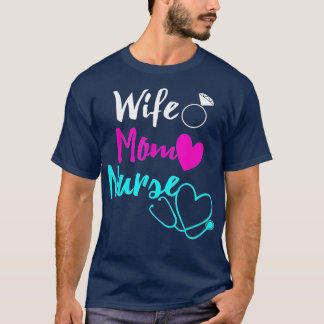T-shirt Femme Mère Infirmière Femmes RN LPN Mères Jour Cad
