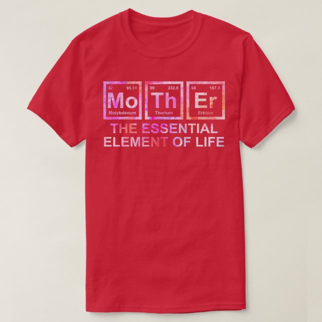 T-shirt Femme Mère L'Élément Essentiel De La Vie Mère Sc (Design devant)