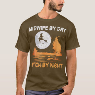 T-shirt Femme-mère par jour sorcière par nuit Femmes Hallo
