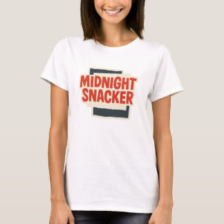 T-shirt femme Midnight Snacker Retro Block Text