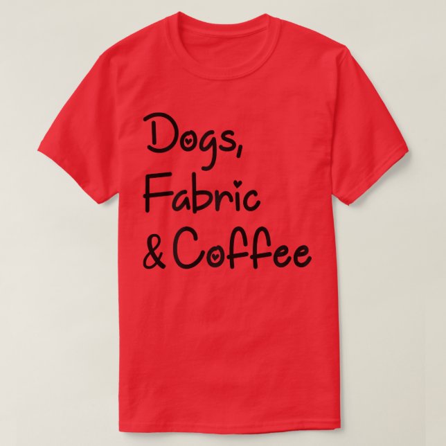 T-shirt Femme mignonne couture & Quilting Chiens de dames, (Design devant)