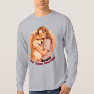 T-shirt Femme Mignonne et Animal de Compagnie Chéri