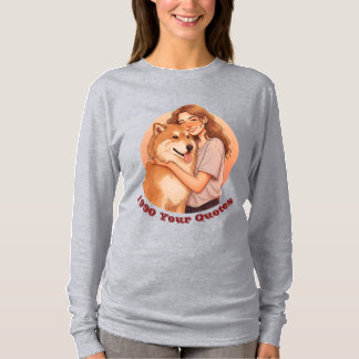 T-shirt Femme Mignonne et Animal de Compagnie Chéri