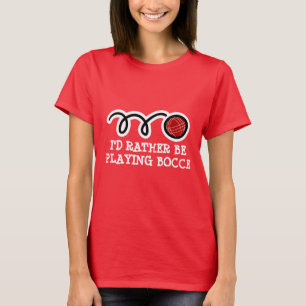 T-shirt femme mignonne Je préfère jouer au boc