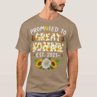 T-shirt Femme Mignonne Promue À Great Nonnie Est 2023 Nouv