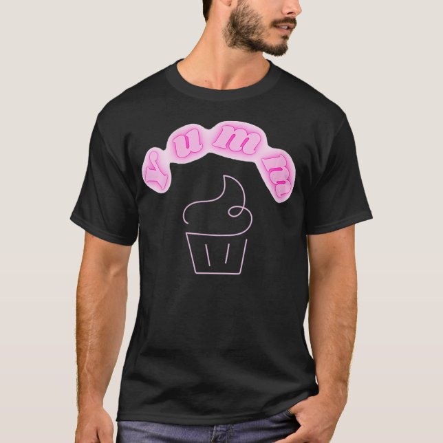 T-shirt Femme mignonne Yumm Cupcake Yummy Cupcake Tee pour (Devant)