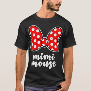 T-shirt Femme Mimi Souris Famille Vacances Bow