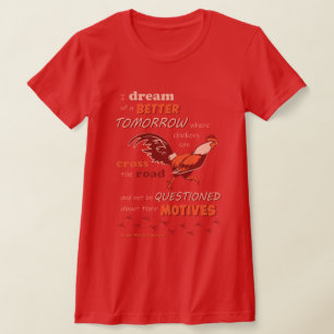 T-shirt femme mince pour devis de poulet