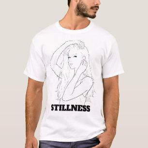 T-Shirt Femme Minimaliste en Dessin au Trait