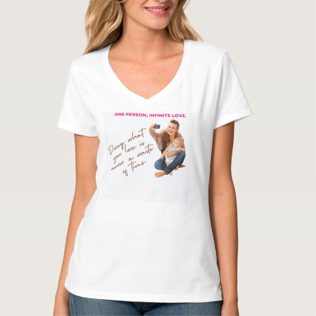 T-shirt femme minimliste simple (Devant)