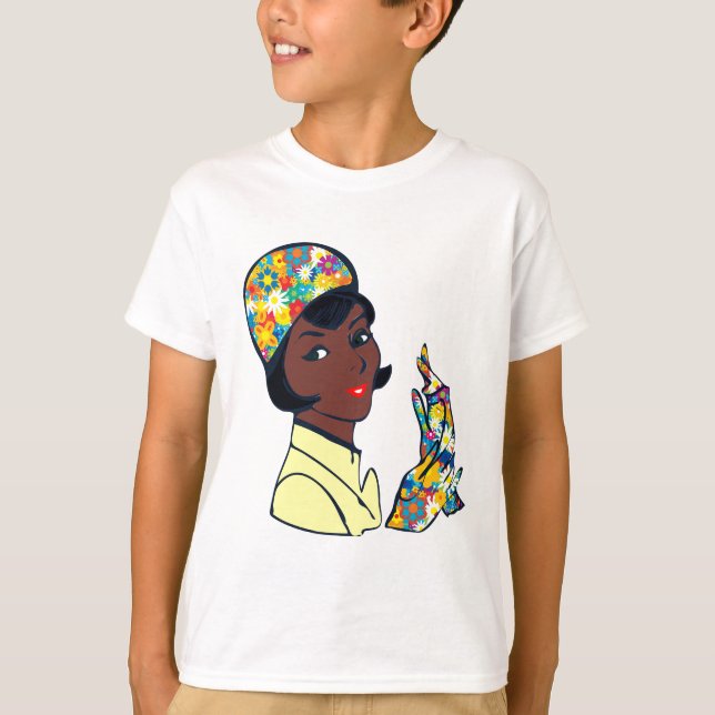 T-shirt femme mod noire (Devant)