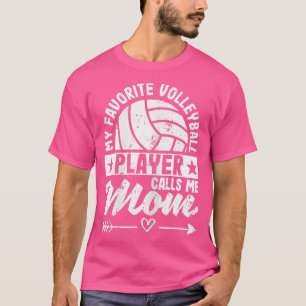 T-shirt Femme Mon Joueur De Volley-ball favori m'appelle M