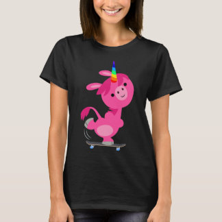T-Shirt Femme Montée En Carton De Skateboard