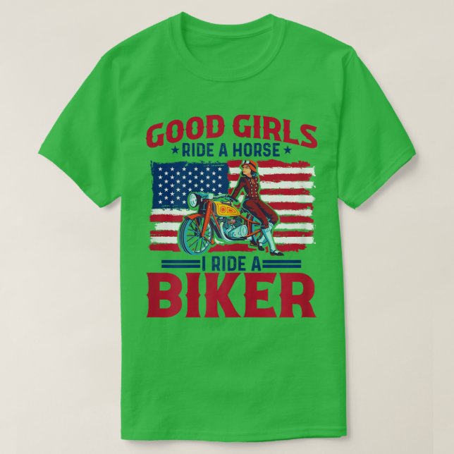 T-shirt Femme Moto Chemise Femmes Moto Graphisme Am (Design devant)